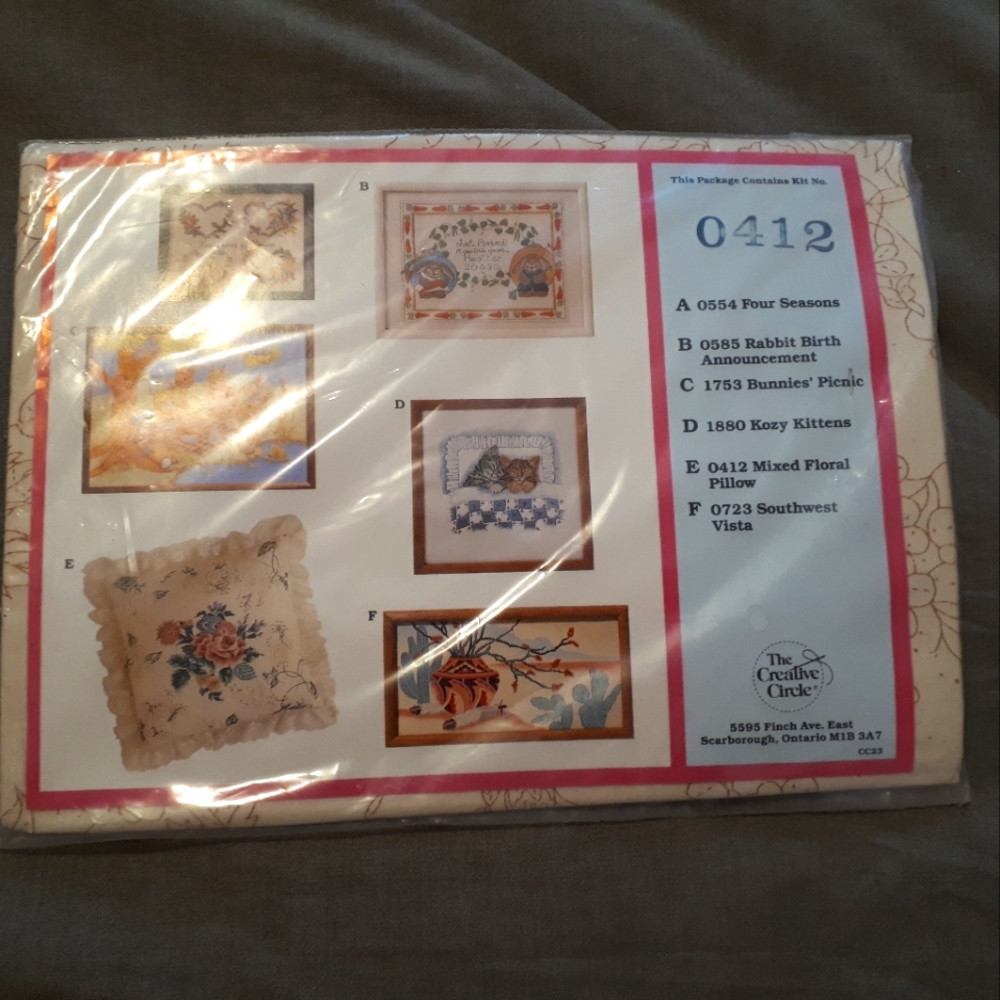 Beautiful Vintage Cross Stitch Floral Pillowcase | NWOT